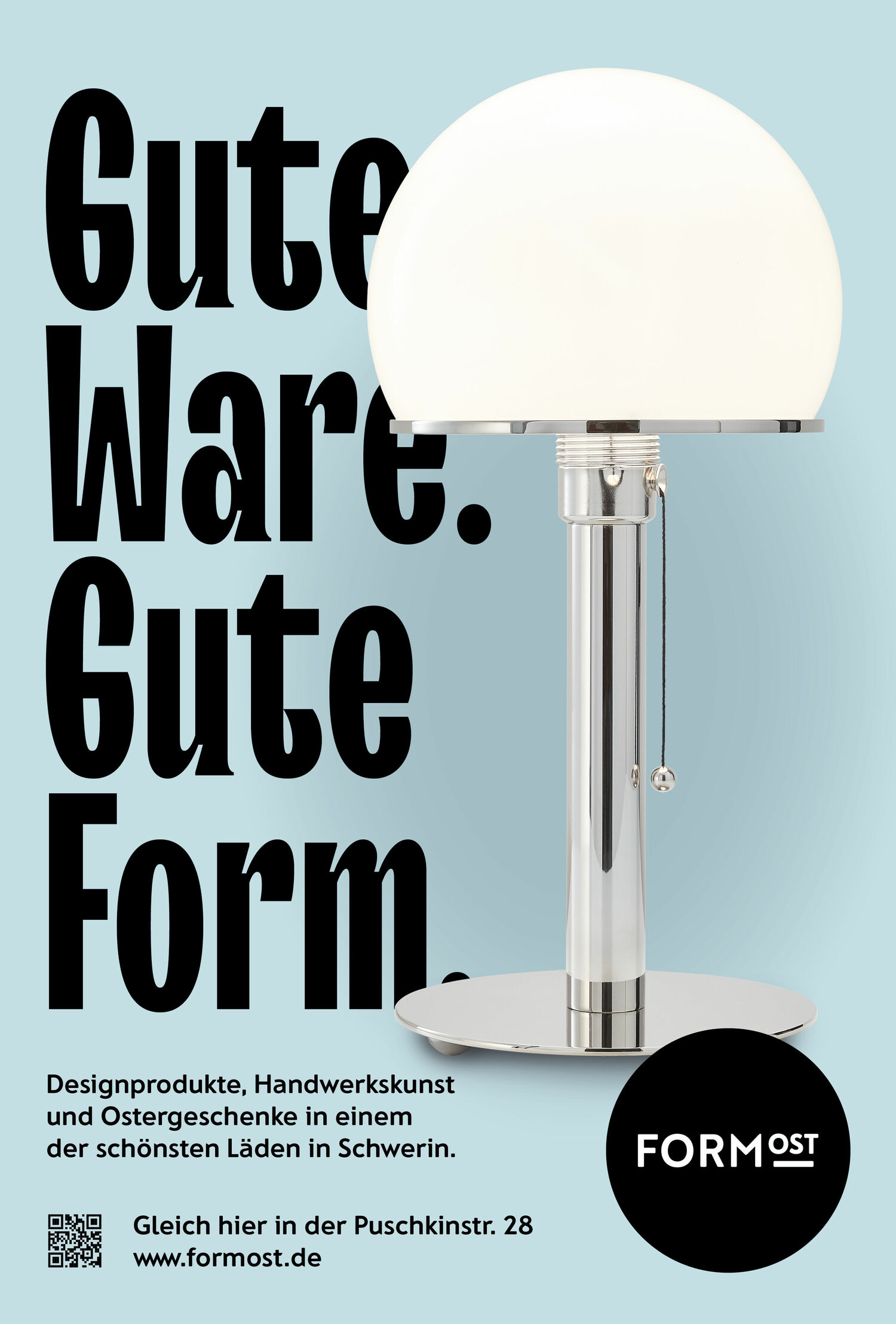 Kampagne „Gute Ware. Gute Form“ für Formost
