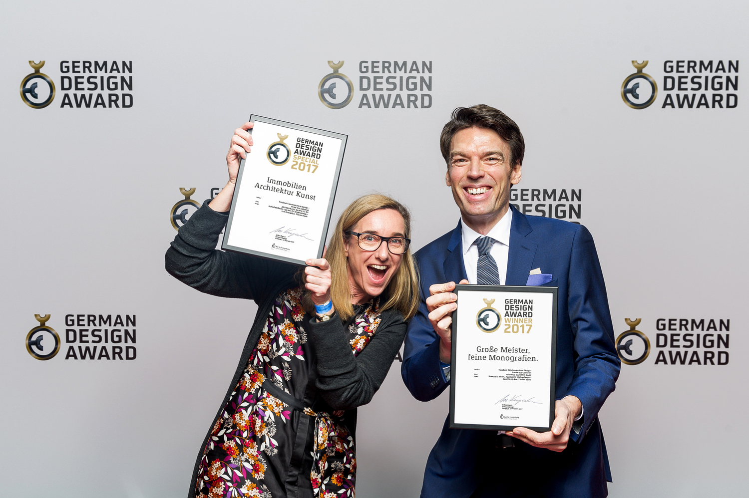 Preisverleihung des German Design Award Anja Rosendahl und Lars Borngräber