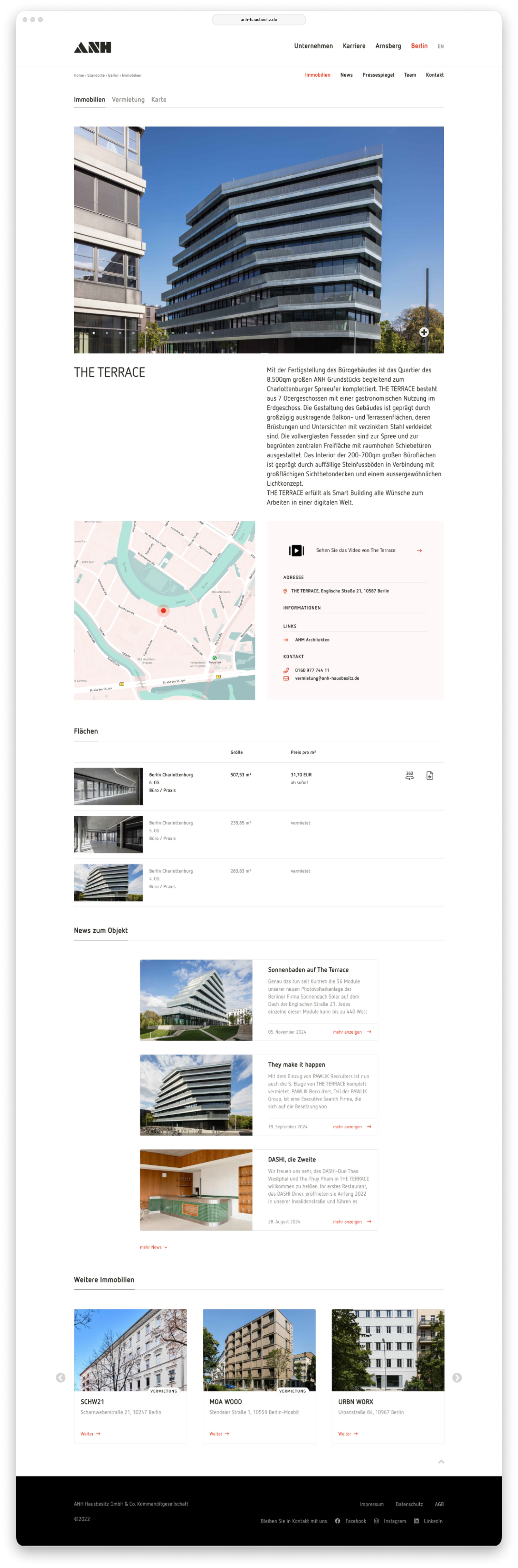 ANH Website UI Screens