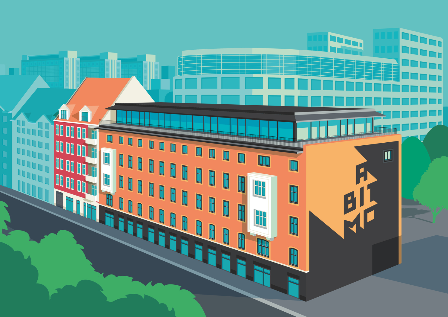 Logoentwicklung und Illustration ABITMO
