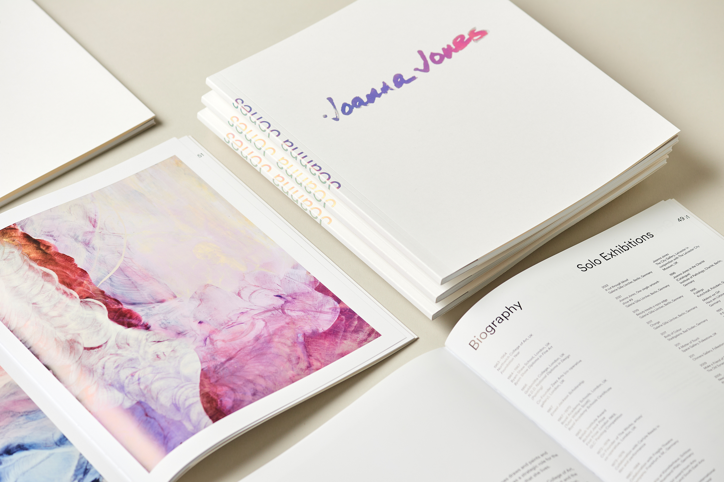 Gestaltung und Produktion des Kunstkatalogs für Joanna Jones