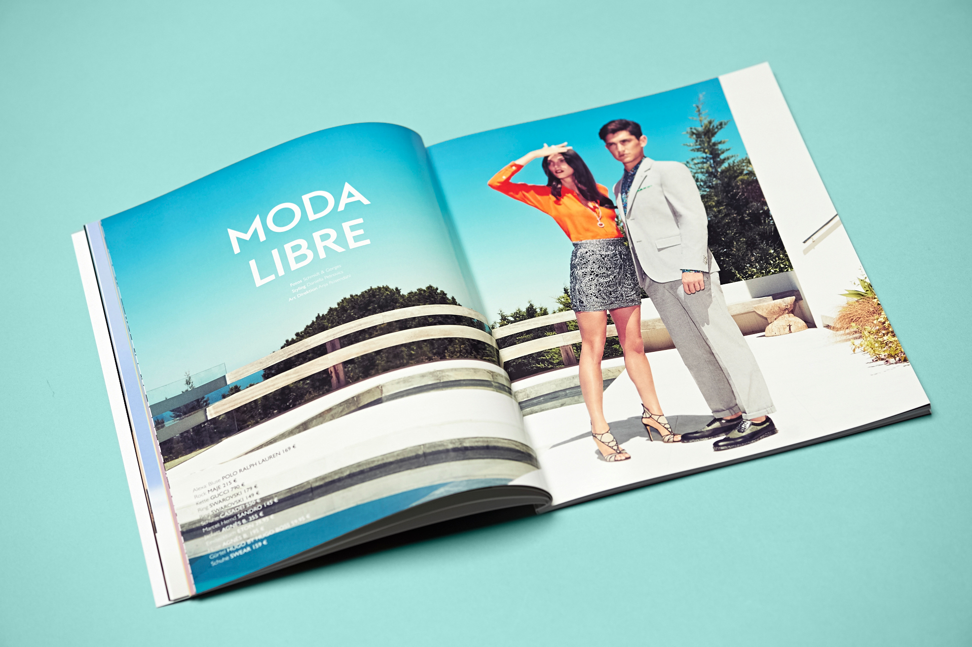 Photoshooting und Editorial Design für die Galeries Lafayette