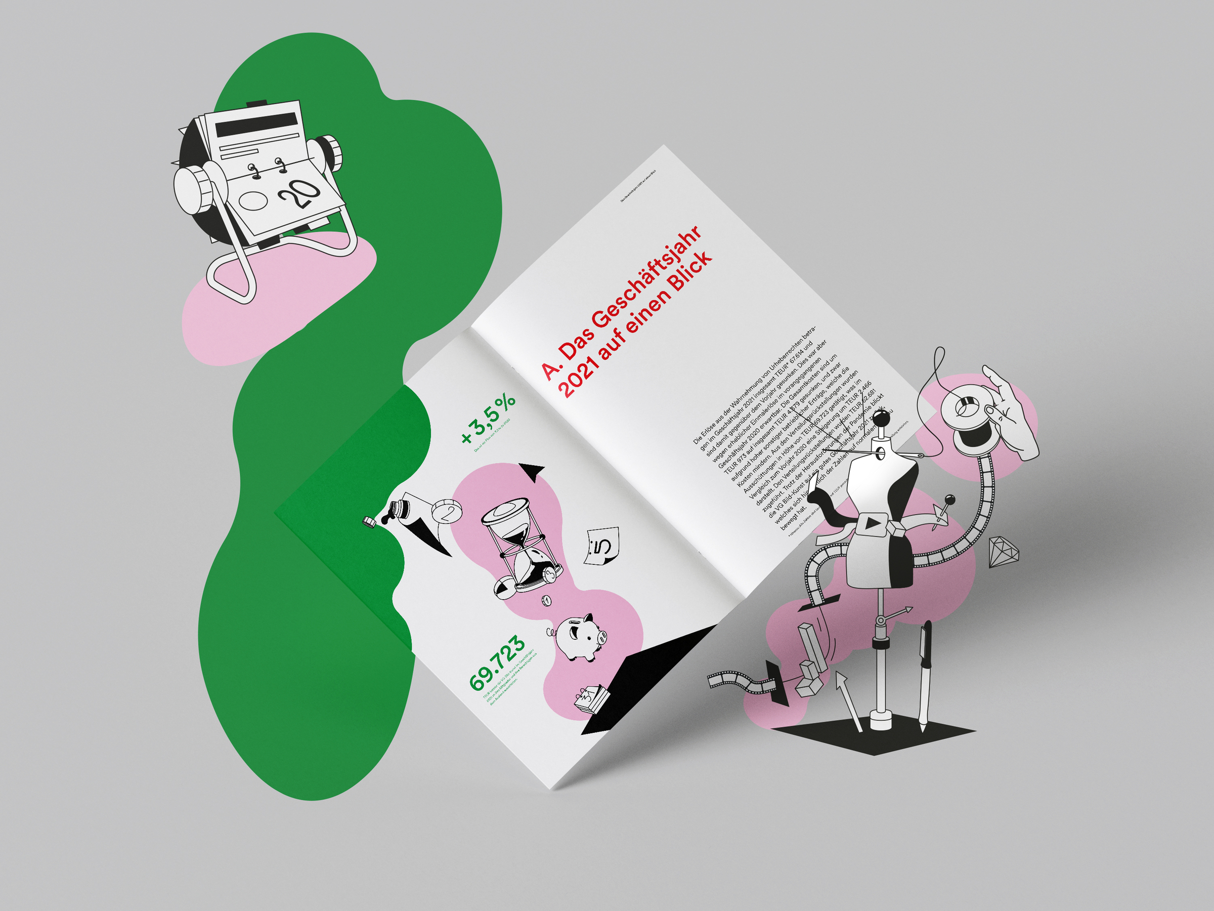 Layout des Jahresbericht