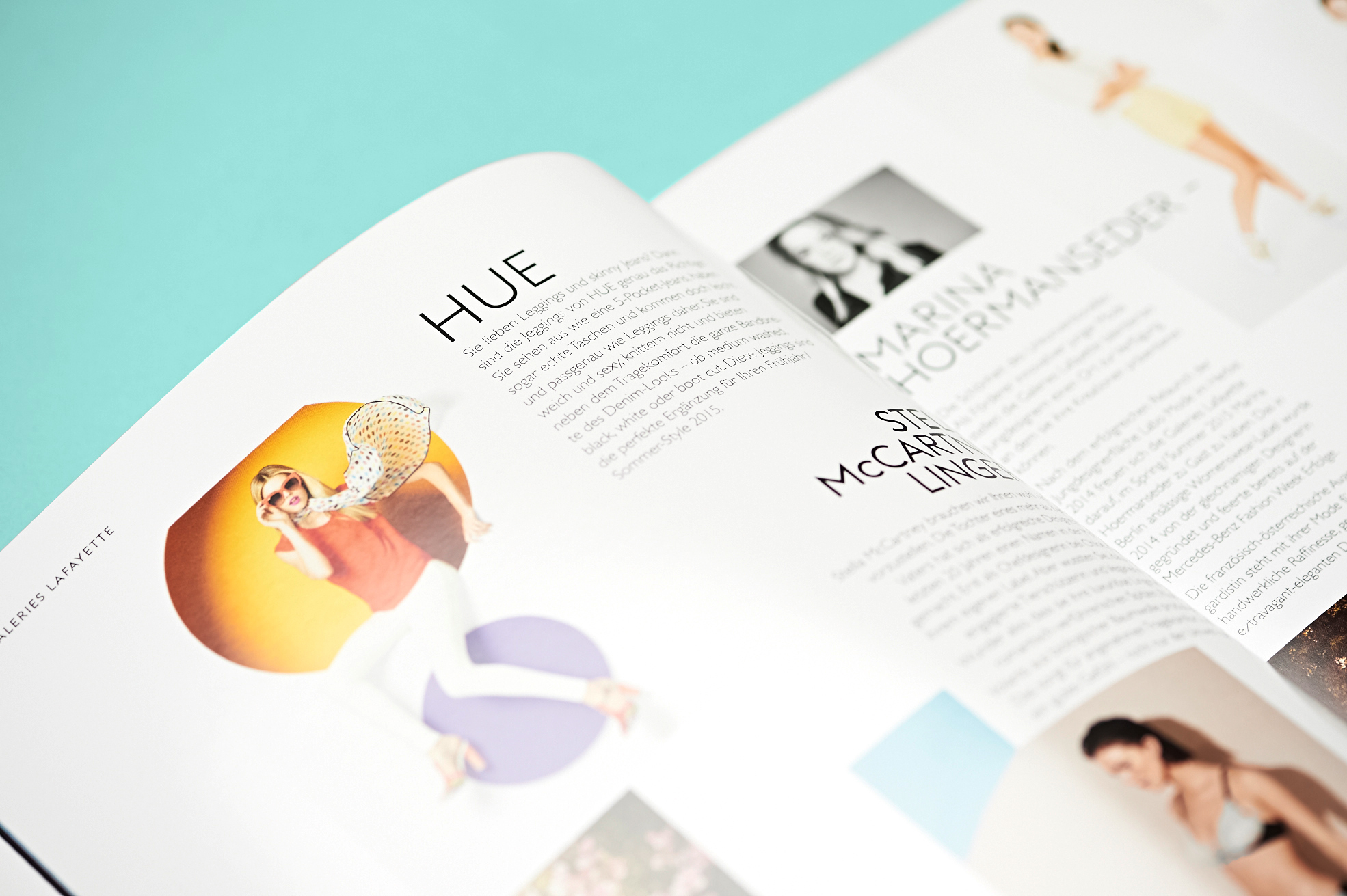 Photoshooting und Editorial Design für die Galeries Lafayette