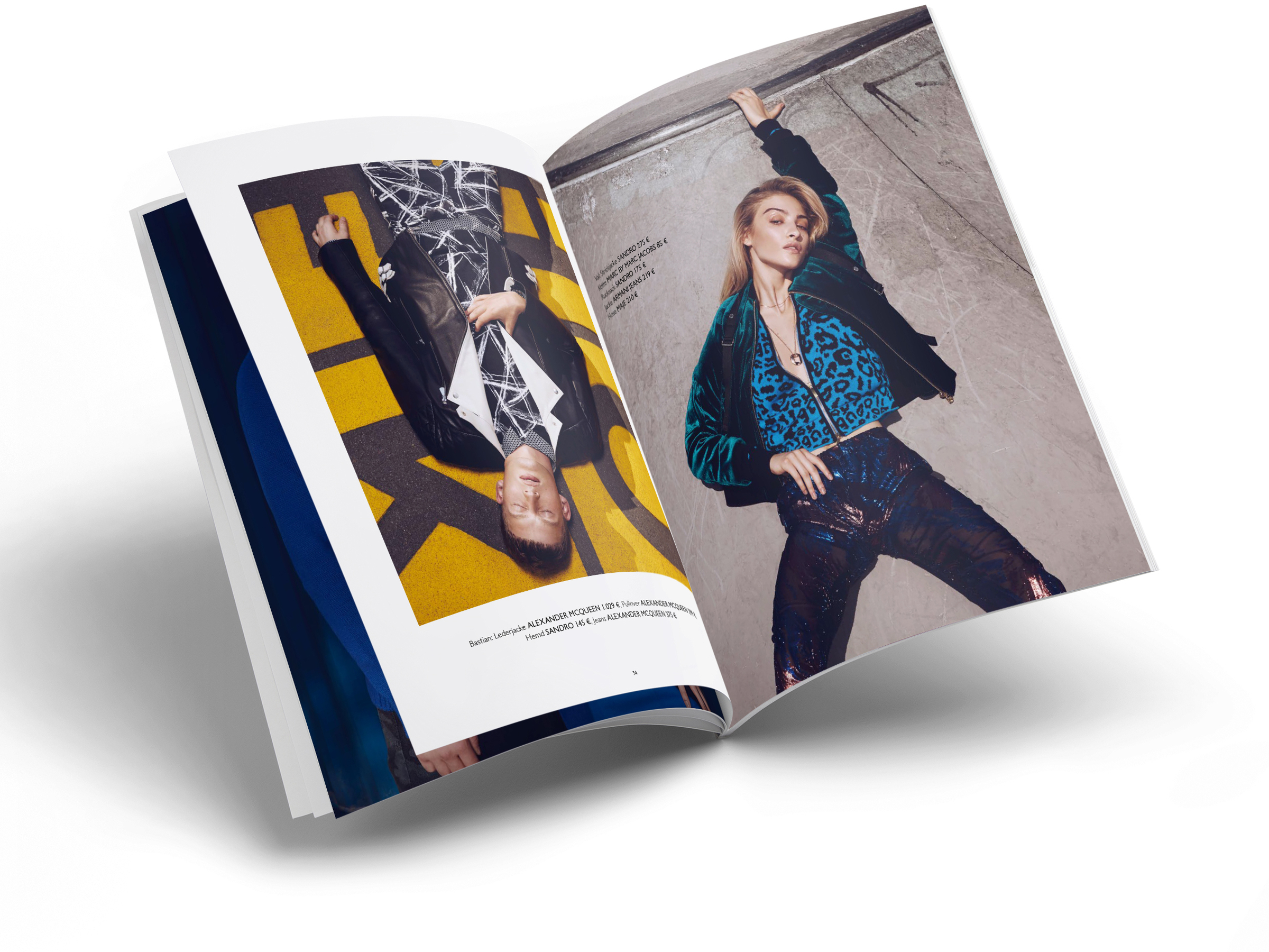 Photoshooting und Editorial Design für die Galeries Lafayette