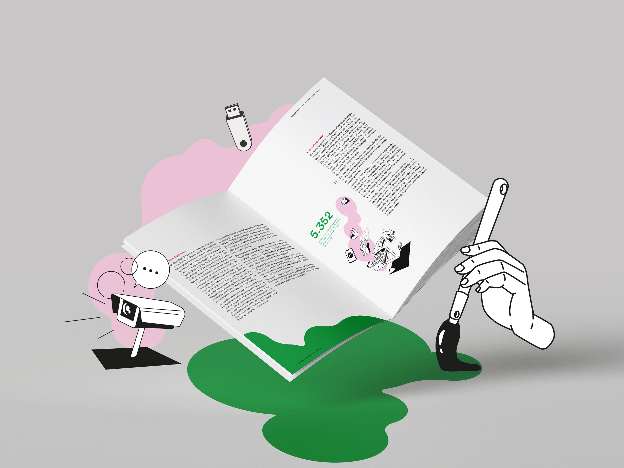 Layout des Jahresbericht