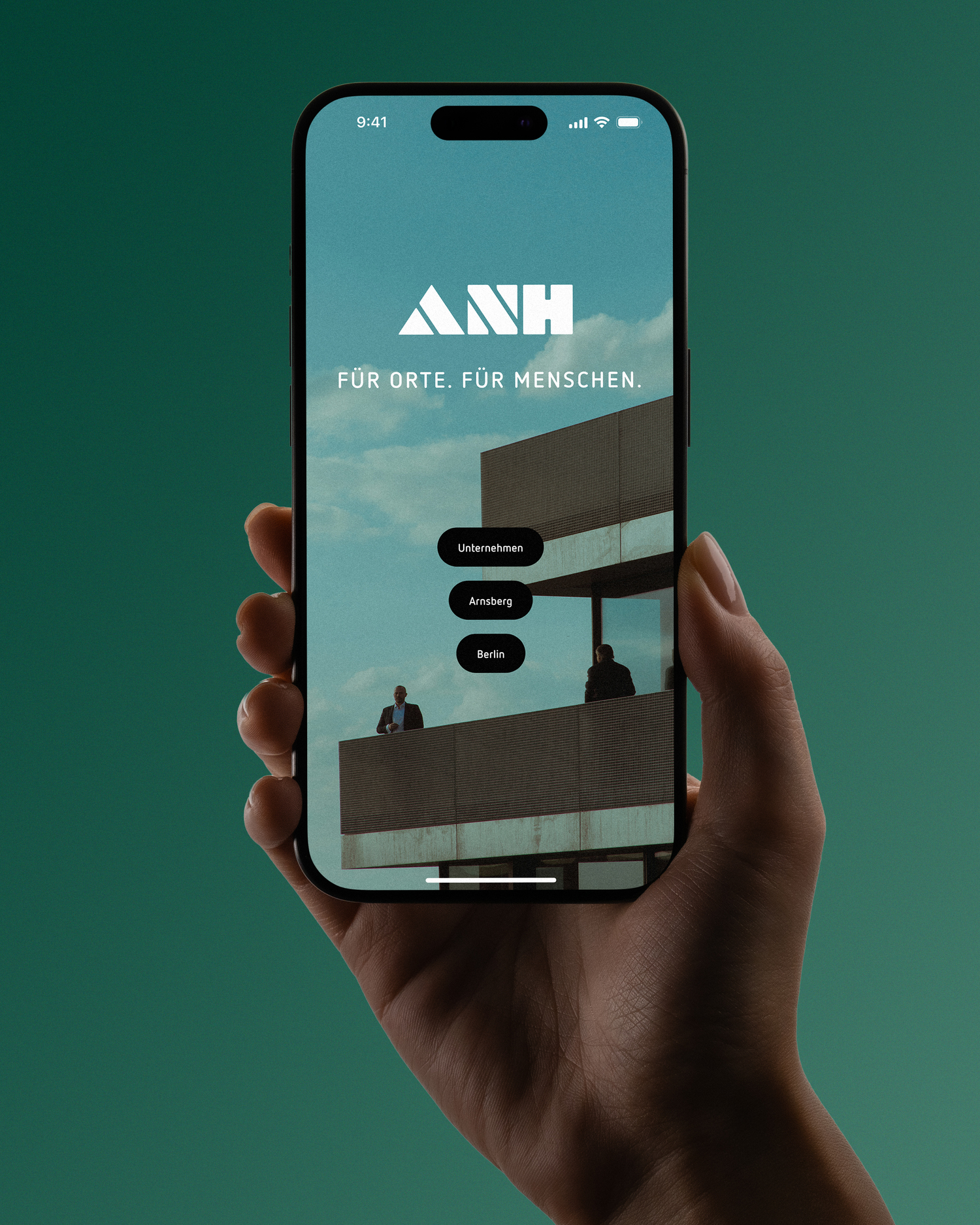 Mobile Website der ANH
